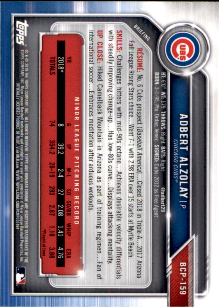 2019 Bowman Chrome Baseball "Prospects" Insert Cards #BCP1 to #BCP250 - Picture 247 of 353