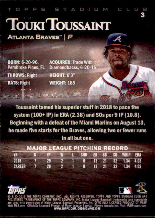 2019 Stadium Club (Topps) Baseball Part 1 Main Set Cards #1 to #150 - Picture 6 of 286