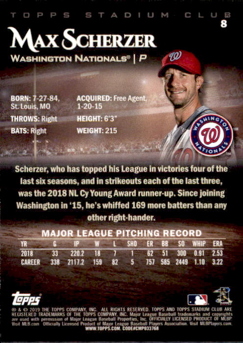2019 Stadium Club (Topps) Baseball Part 1 Main Set Cards #1 to #150 - Picture 14 of 286