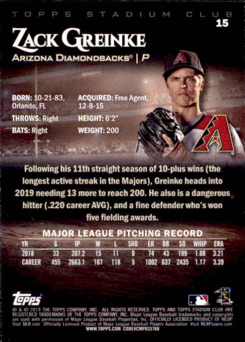 2019 Stadium Club (Topps) Baseball Part 1 Main Set Cards #1 to #150 - Picture 28 of 286