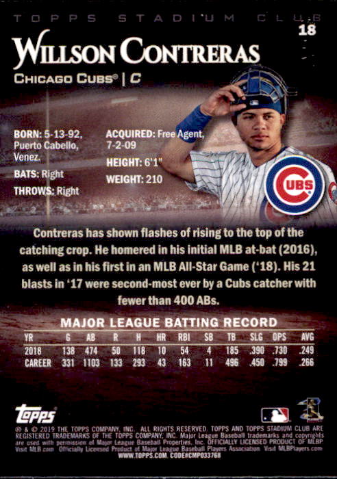 2019 Stadium Club (Topps) Baseball Part 1 Main Set Cards #1 to #150 - Picture 34 of 286