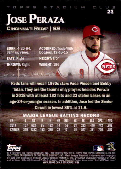 2019 Stadium Club (Topps) Baseball Part 1 Main Set Cards #1 to #150 - Picture 44 of 286