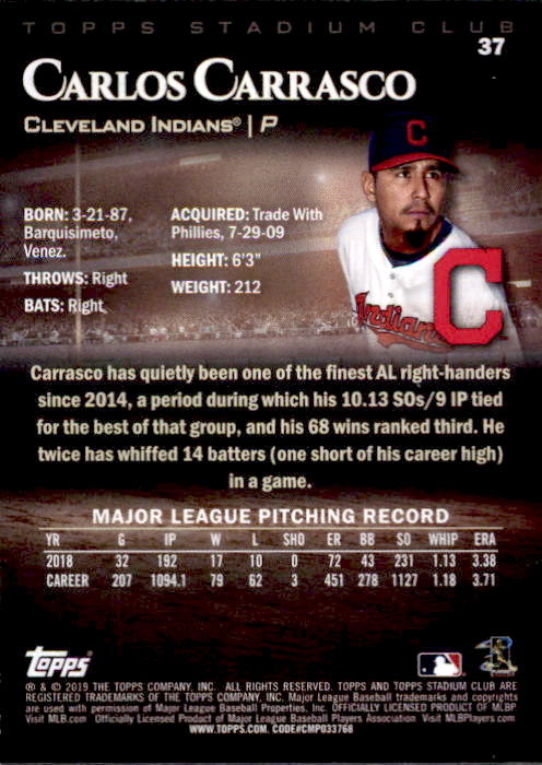 2019 Stadium Club (Topps) Baseball Part 1 Main Set Cards #1 to #150 - Picture 72 of 286