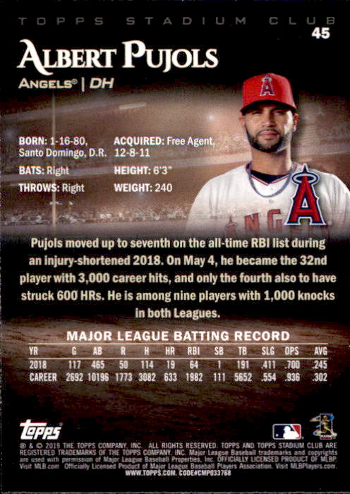 2019 Stadium Club (Topps) Baseball Part 1 Main Set Cards #1 to #150 - Picture 88 of 286