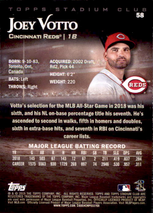 2019 Stadium Club (Topps) Baseball Part 1 Main Set Cards #1 to #150 - Picture 112 of 286