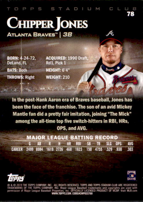 2019 Stadium Club (Topps) Baseball Part 1 Main Set Cards #1 to #150 - Picture 152 of 286