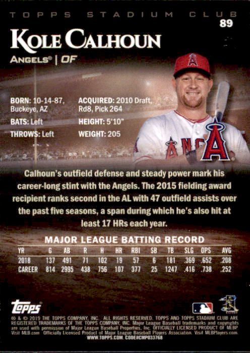 2019 Stadium Club (Topps) Baseball Part 1 Main Set Cards #1 to #150 - Picture 170 of 286
