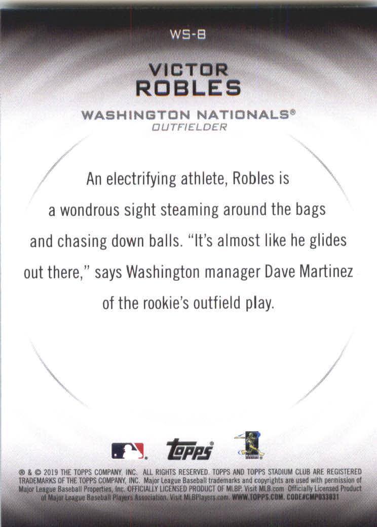 2019 Stadium Club (Topps) Baseball Part 4 Autograph and Insert Cards - Picture 165 of 181