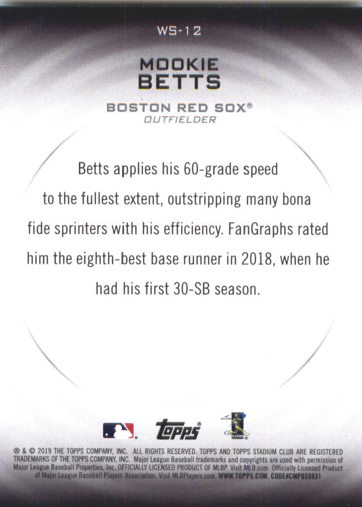 2019 Stadium Club (Topps) Baseball Part 4 Autograph and Insert Cards - Picture 173 of 181