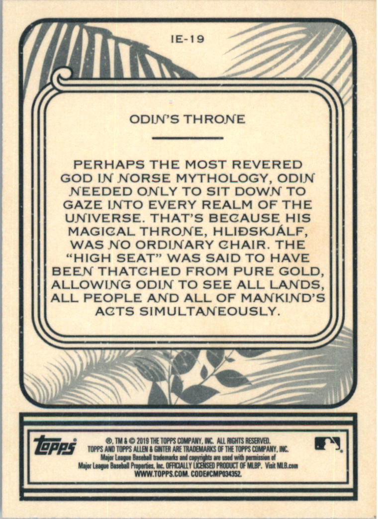 2019 Topps Allen and Ginter Baseball Incredible Equipment Insert and Relic Cards - Picture 7 of 35
