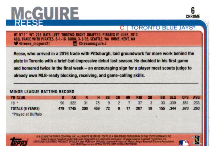 2019 Topps Chrome Baseball Part 1 Main Set Cards #1 to #204 - Picture 11 of 377