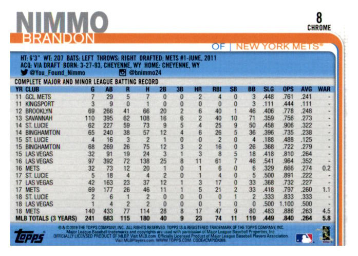 2019 Topps Chrome Baseball Part 1 Main Set Cards #1 to #204 - Picture 15 of 377