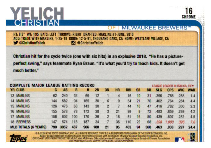 2019 Topps Chrome Baseball Part 1 Main Set Cards #1 to #204 - Picture 31 of 377
