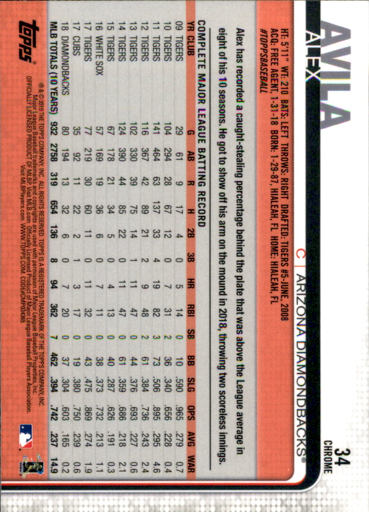 2019 Topps Chrome Baseball Part 1 Main Set Cards #1 to #204 - Picture 67 of 377