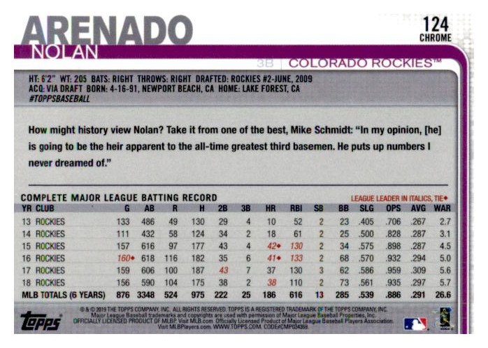 2019 Topps Chrome Baseball Part 1 Main Set Cards #1 to #204 - Picture 236 of 377