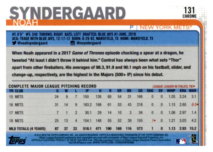 2019 Topps Chrome Baseball Part 1 Main Set Cards #1 to #204 - Picture 250 of 377