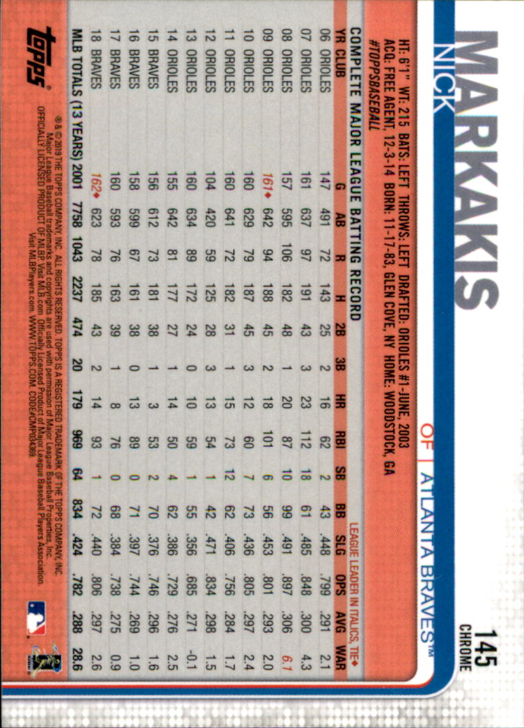 2019 Topps Chrome Baseball Part 1 Main Set Cards #1 to #204 - Picture 274 of 377