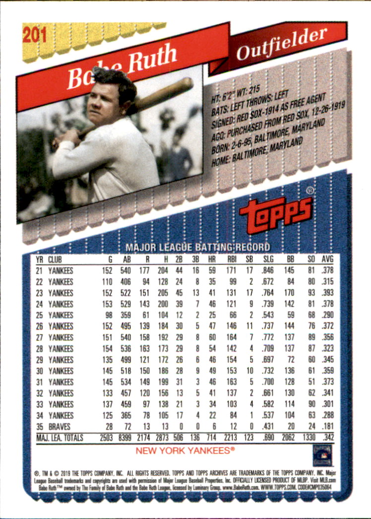 2019 Topps Archives Baseball Part 2 Main Set Cards #201 to #330 - Picture 3 of 225