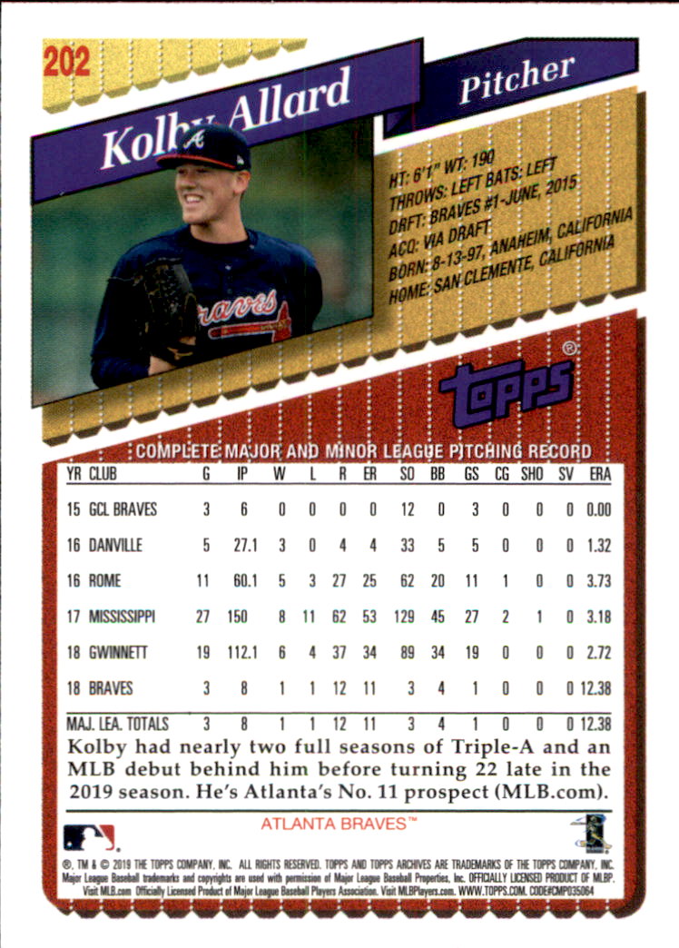2019 Topps Archives Baseball Part 2 Main Set Cards #201 to #330 - Picture 5 of 225