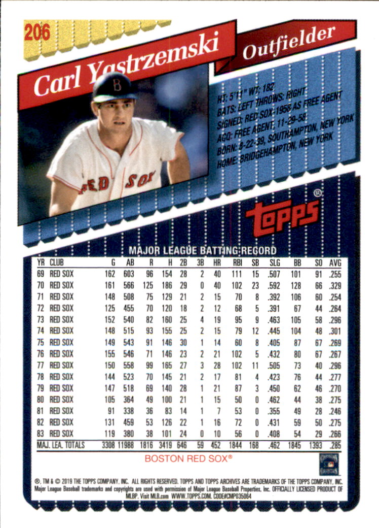 2019 Topps Archives Baseball Part 2 Main Set Cards #201 to #330 - Picture 13 of 225