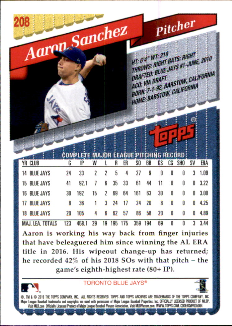 2019 Topps Archives Baseball Part 2 Main Set Cards #201 to #330 - Picture 17 of 225