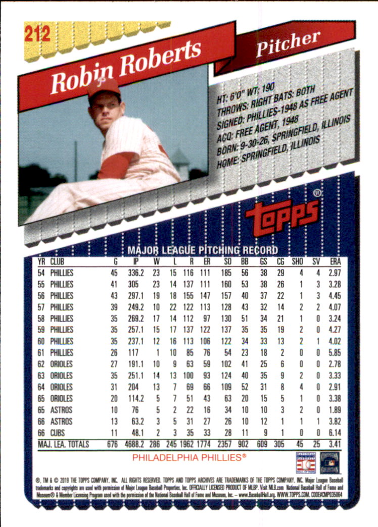 2019 Topps Archives Baseball Part 2 Main Set Cards #201 to #330 - Picture 25 of 225