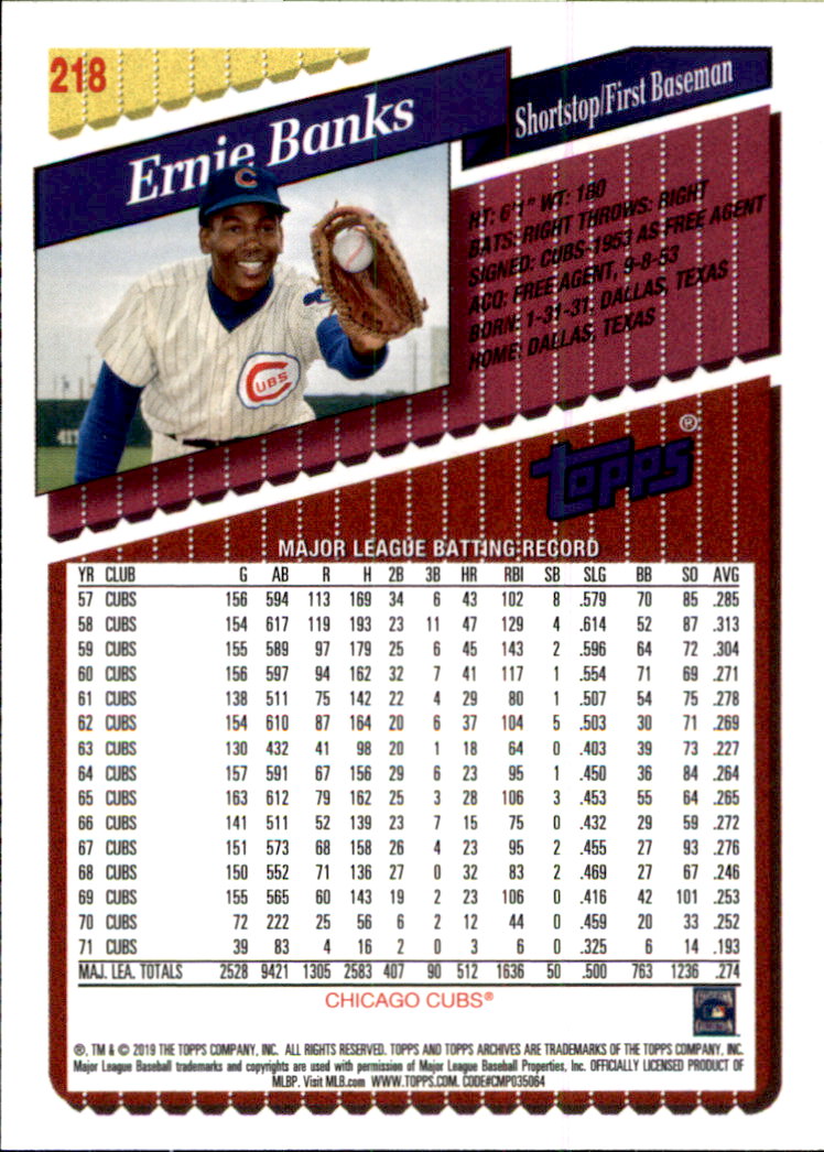 2019 Topps Archives Baseball Part 2 Main Set Cards #201 to #330 - Picture 37 of 225