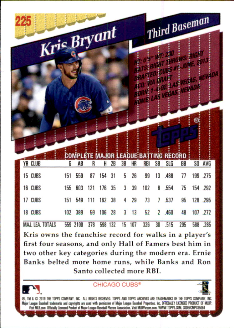 2019 Topps Archives Baseball Part 2 Main Set Cards #201 to #330 - Picture 51 of 225
