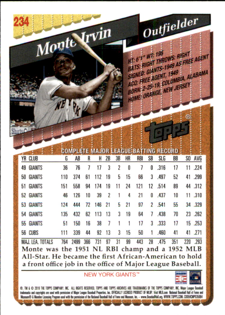2019 Topps Archives Baseball Part 2 Main Set Cards #201 to #330 - Picture 67 of 225