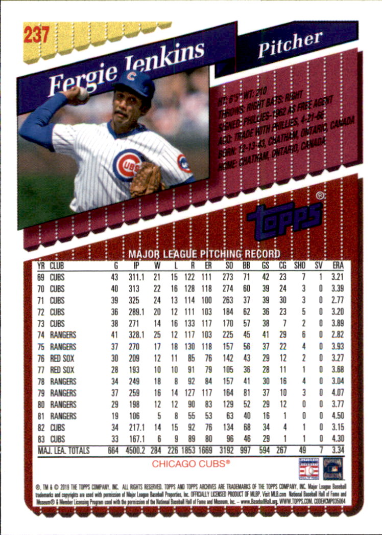 2019 Topps Archives Baseball Part 2 Main Set Cards #201 to #330 - Picture 73 of 225