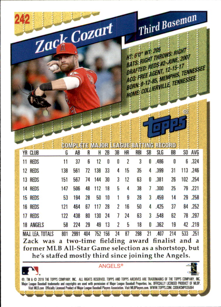 2019 Topps Archives Baseball Part 2 Main Set Cards #201 to #330 - Picture 83 of 225