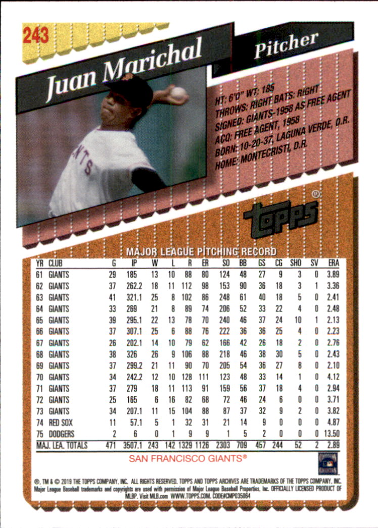 2019 Topps Archives Baseball Part 2 Main Set Cards #201 to #330 - Picture 85 of 225