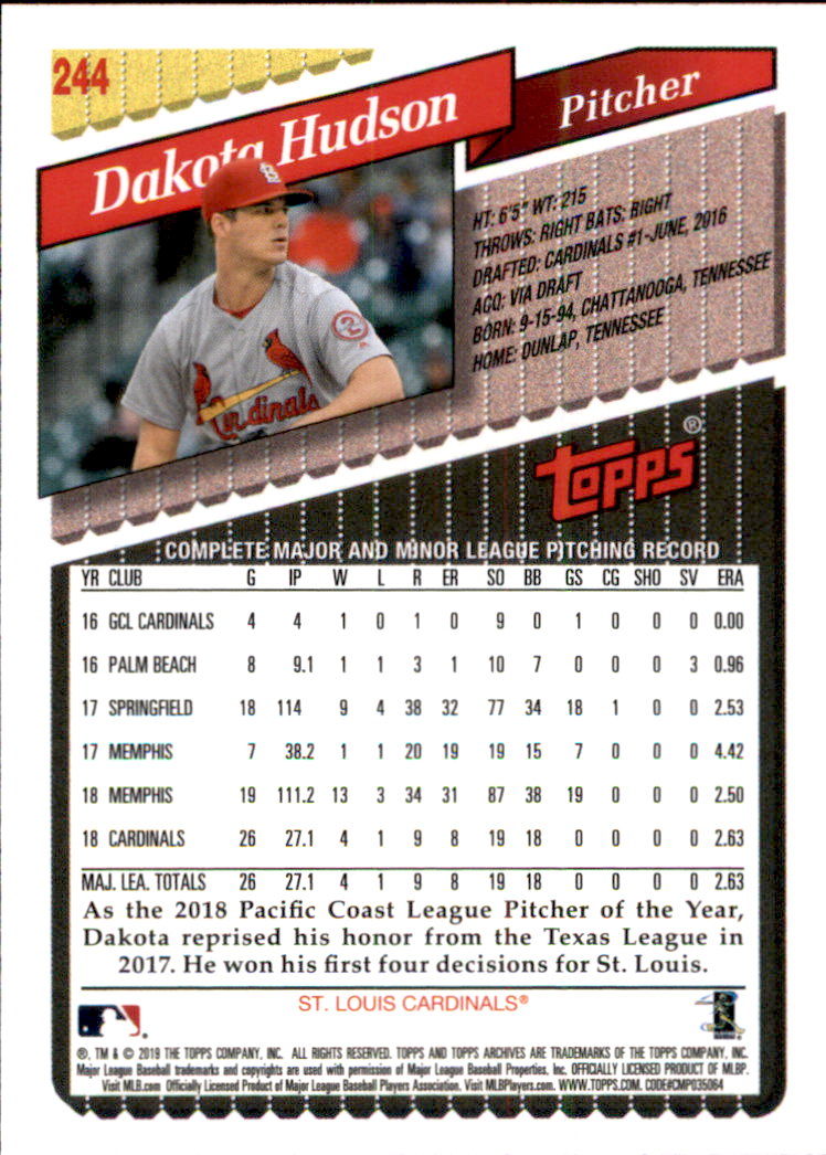 2019 Topps Archives Baseball Part 2 Main Set Cards #201 to #330 - Picture 87 of 225