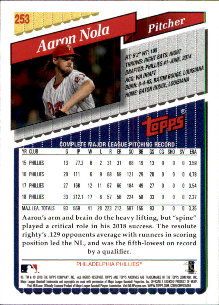 2019 Topps Archives Baseball Part 2 Main Set Cards #201 to #330 - Picture 105 of 225