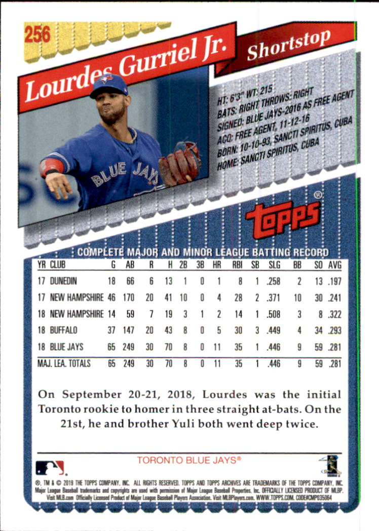 2019 Topps Archives Baseball Part 2 Main Set Cards #201 to #330 - Picture 111 of 225
