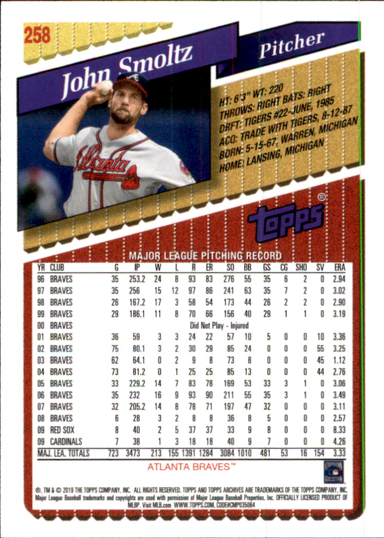 2019 Topps Archives Baseball Part 2 Main Set Cards #201 to #330 - Picture 115 of 225