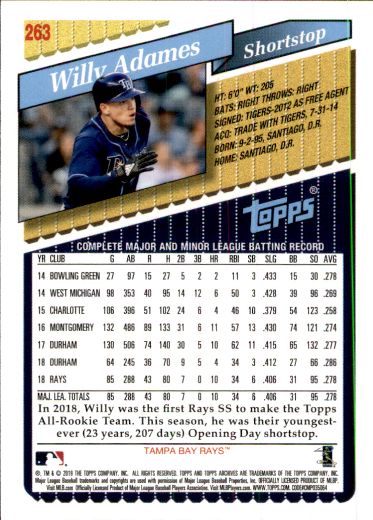 2019 Topps Archives Baseball Part 2 Main Set Cards #201 to #330 - Picture 125 of 225