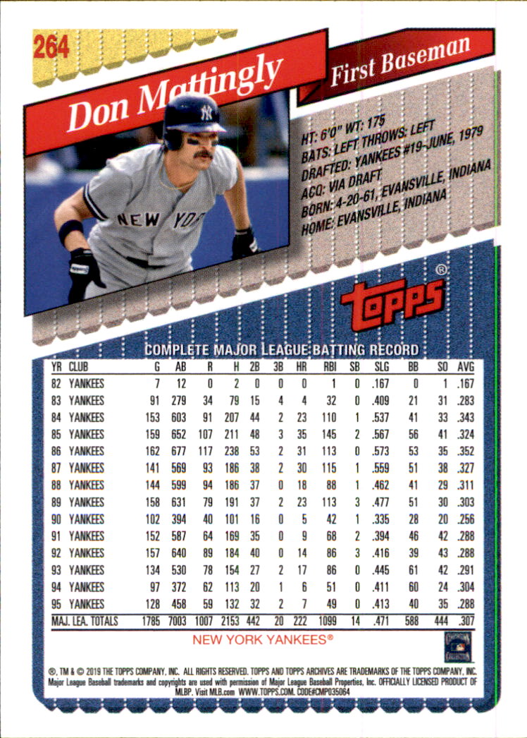 2019 Topps Archives Baseball Part 2 Main Set Cards #201 to #330 - Picture 127 of 225