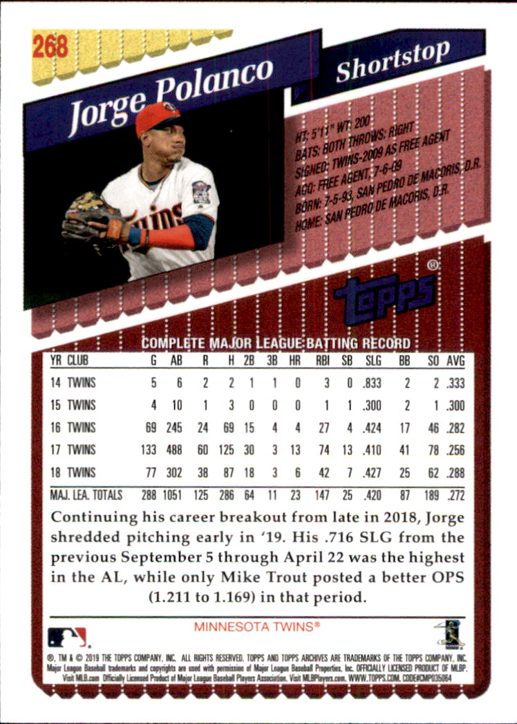 2019 Topps Archives Baseball Part 2 Main Set Cards #201 to #330 - Picture 135 of 225