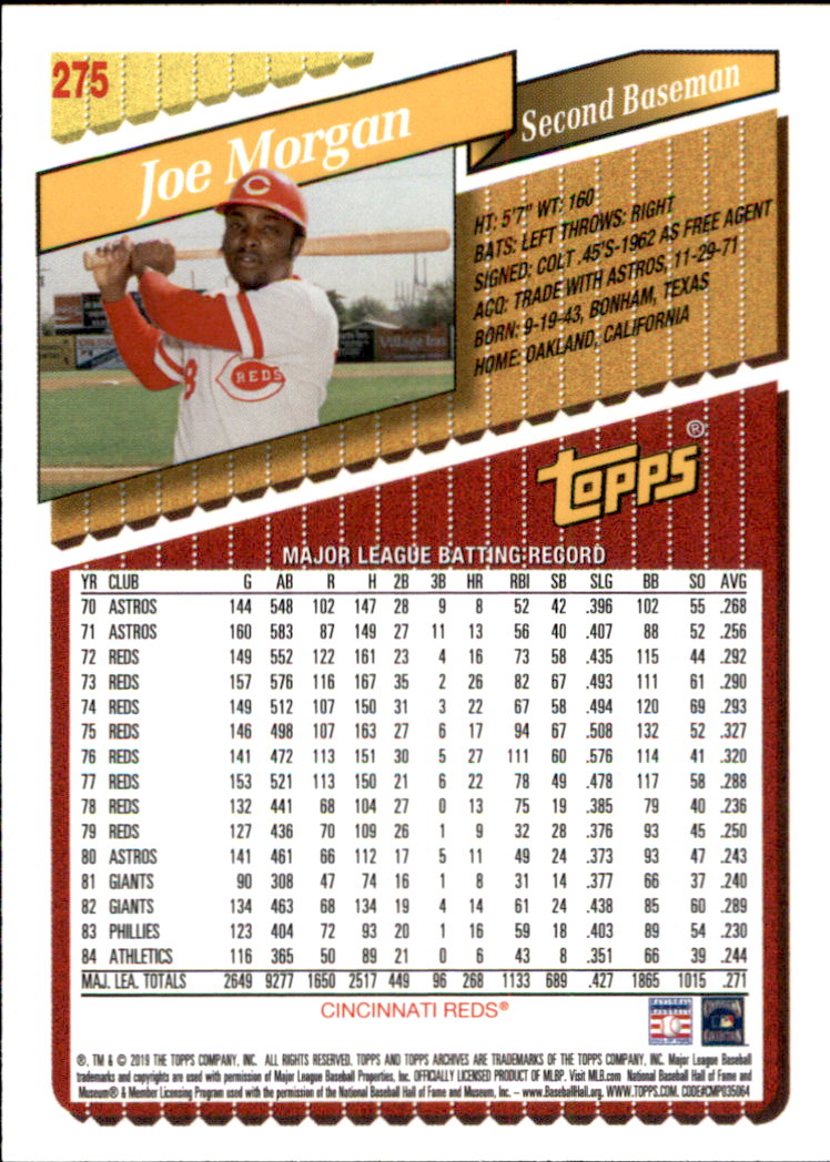 2019 Topps Archives Baseball Part 2 Main Set Cards #201 to #330 - Picture 143 of 225