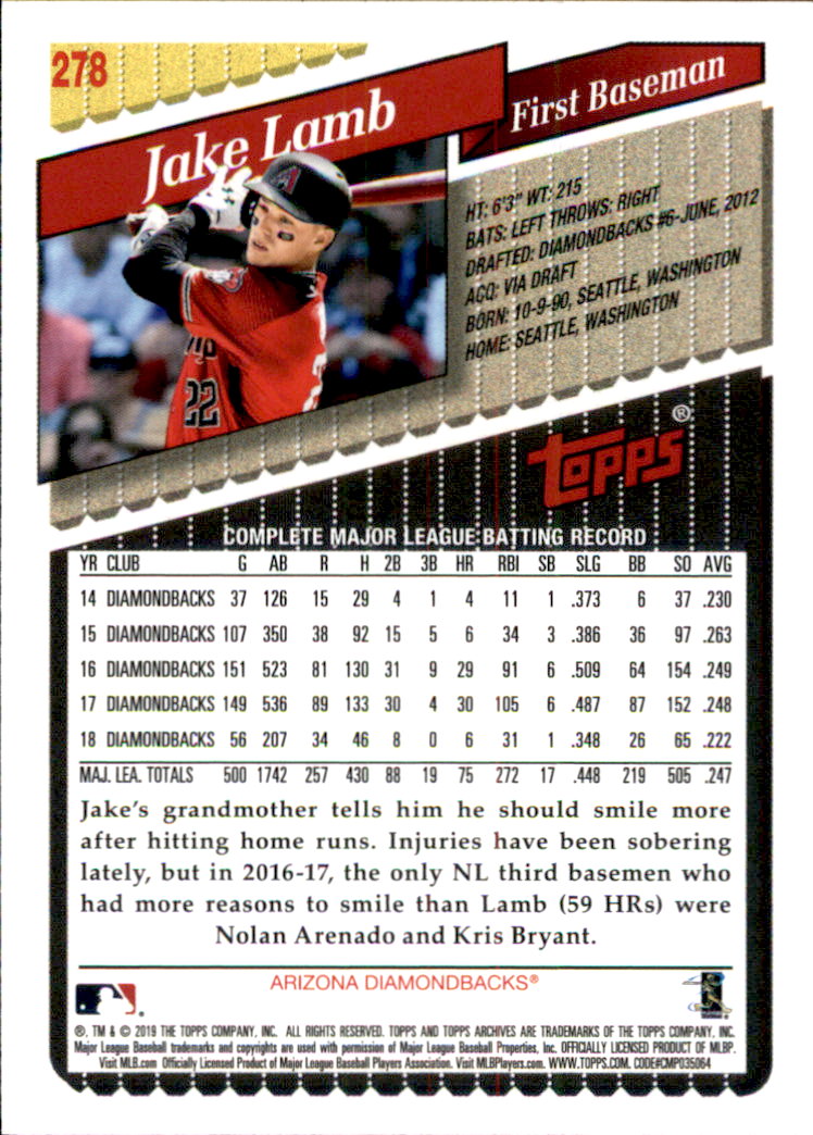 2019 Topps Archives Baseball Part 2 Main Set Cards #201 to #330 - Picture 149 of 225