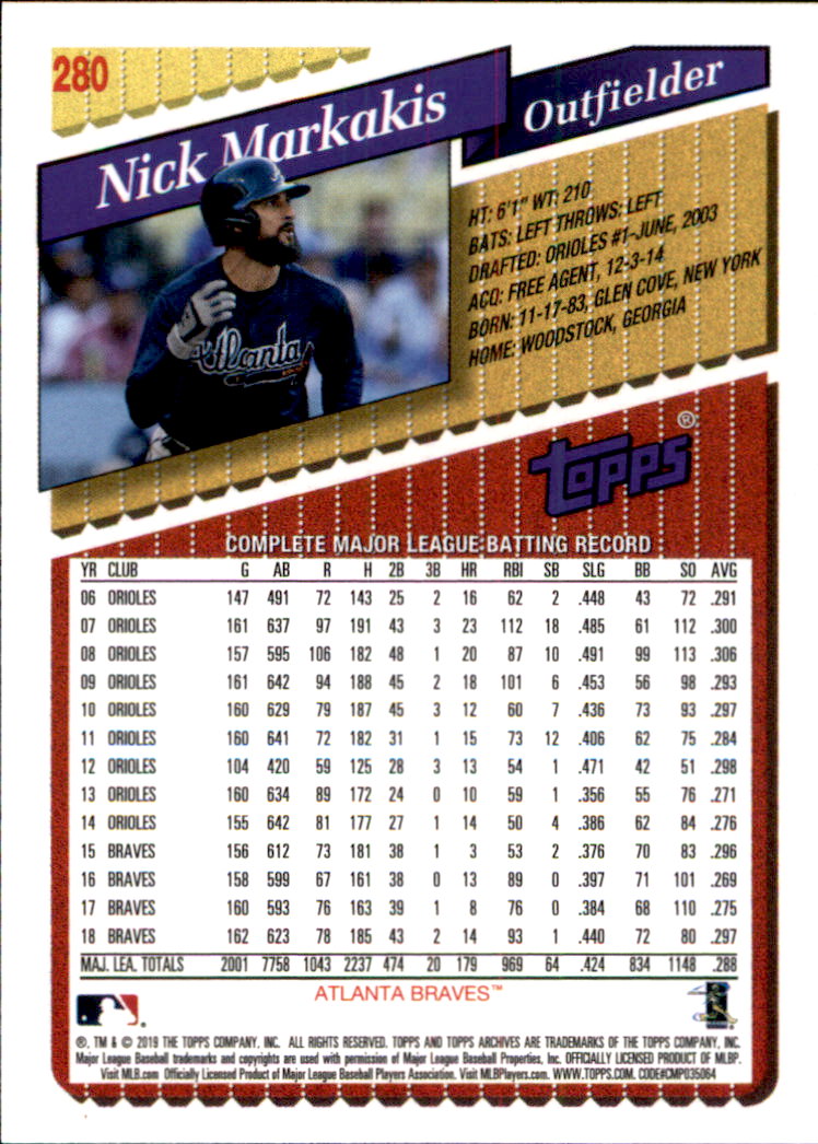 2019 Topps Archives Baseball Part 2 Main Set Cards #201 to #330 - Picture 153 of 225