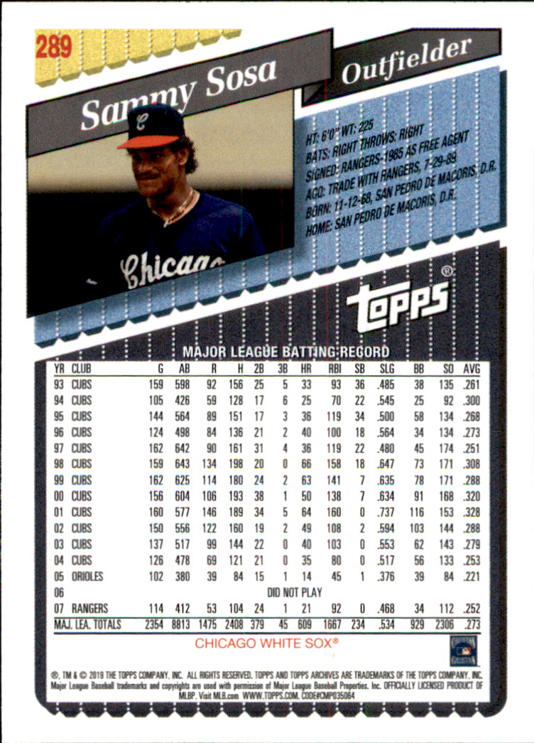 2019 Topps Archives Baseball Part 2 Main Set Cards #201 to #330 - Picture 171 of 225