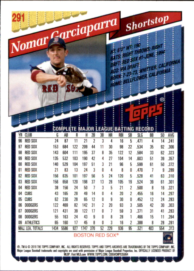 2019 Topps Archives Baseball Part 2 Main Set Cards #201 to #330 - Picture 173 of 225