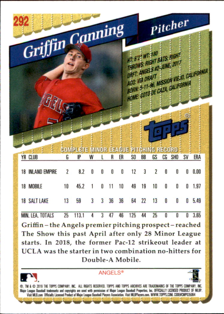 2019 Topps Archives Baseball Part 2 Main Set Cards #201 to #330 - Picture 175 of 225