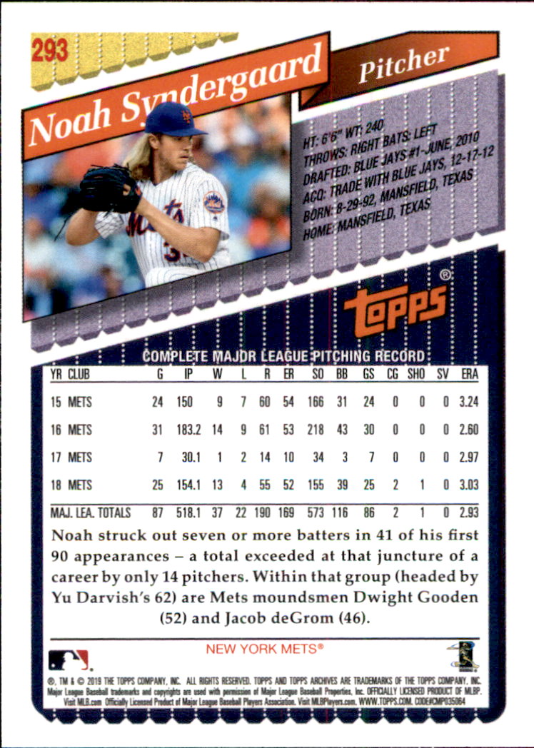 2019 Topps Archives Baseball Part 2 Main Set Cards #201 to #330 - Picture 177 of 225