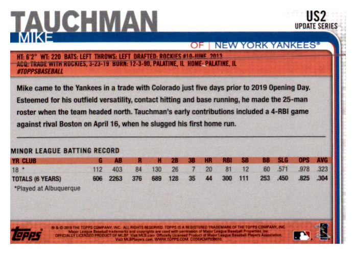 2019 Topps Update Baseball Part 1 Main Set Cards #US1 to #US150 - Picture 3 of 289