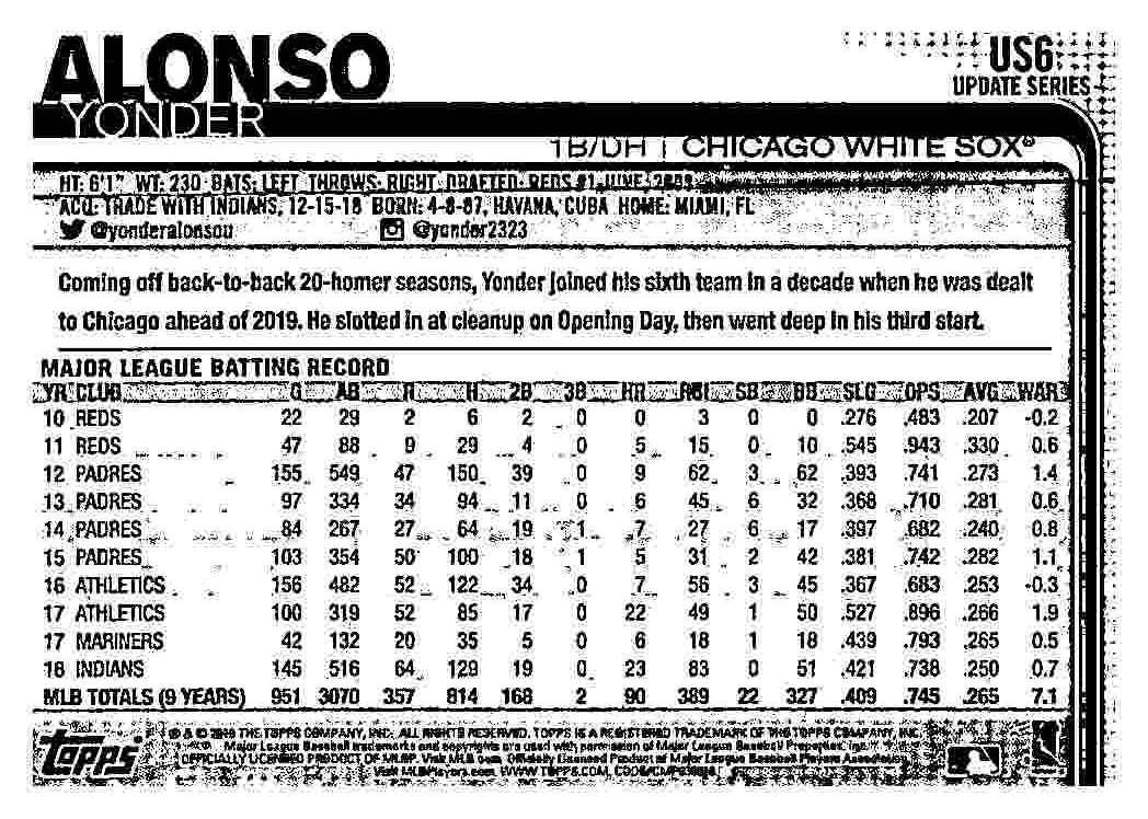 2019 Topps Update Baseball Part 1 Main Set Cards #US1 to #US150 - Picture 11 of 289