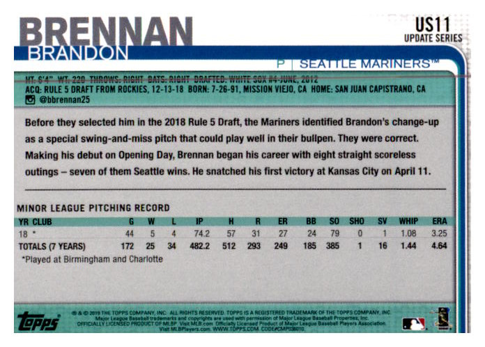 2019 Topps Update Baseball Part 1 Main Set Cards #US1 to #US150 - Picture 21 of 289