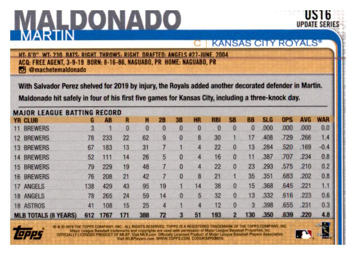 2019 Topps Update Baseball Part 1 Main Set Cards #US1 to #US150 - Picture 31 of 289
